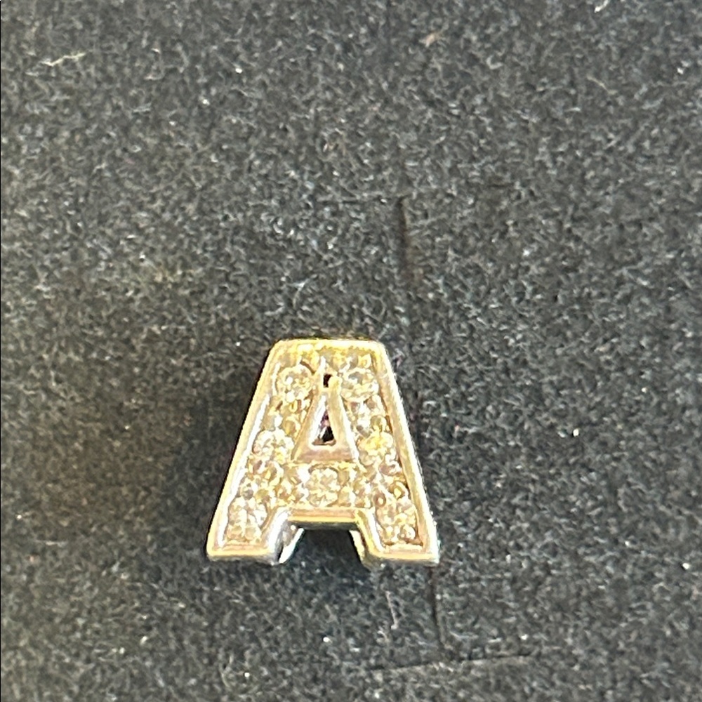 454775 Silver 925 A charm accent with CZ